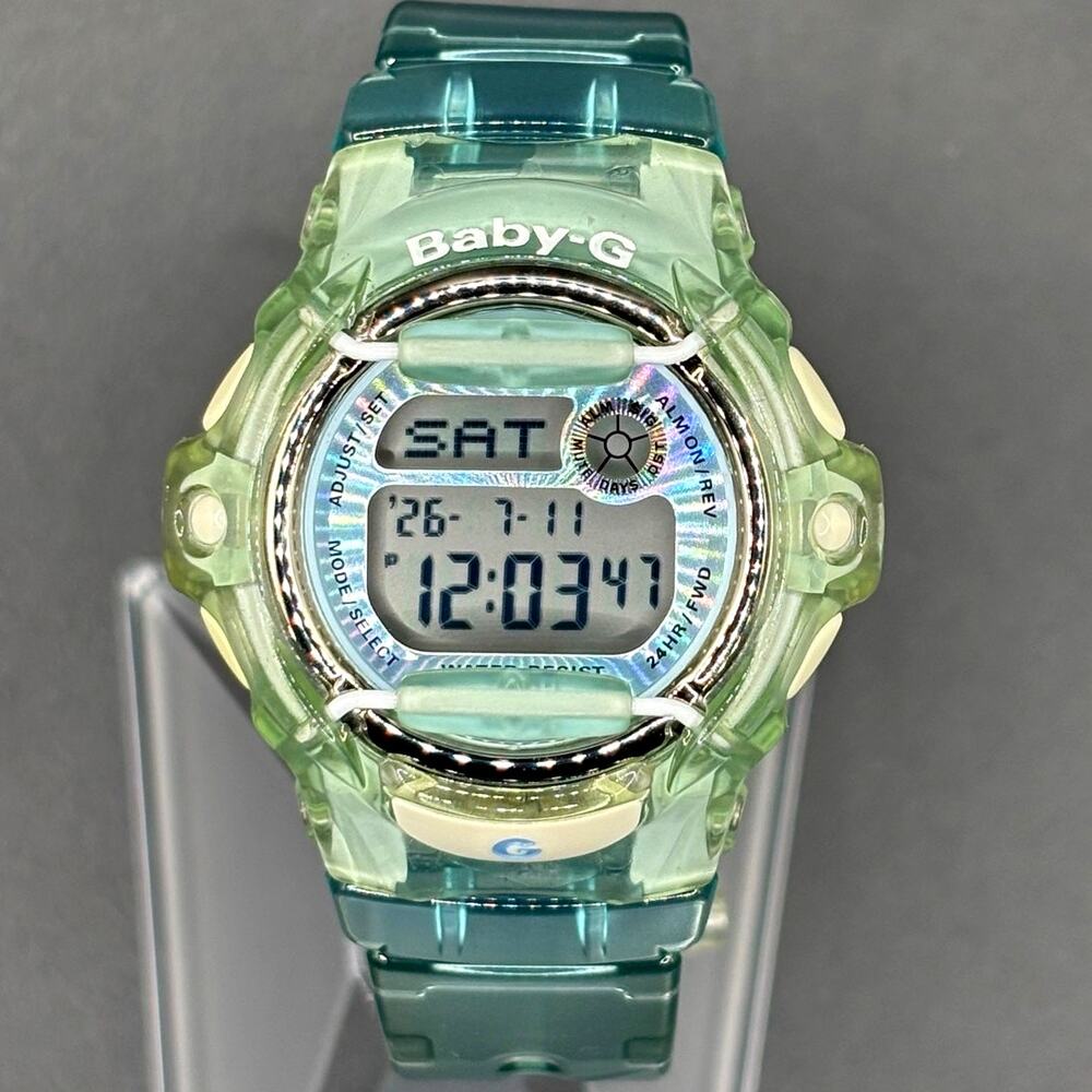 Casio Baby-G BG169R Turquoise Clear Digital Shock Resistant 200M Women’s Watch